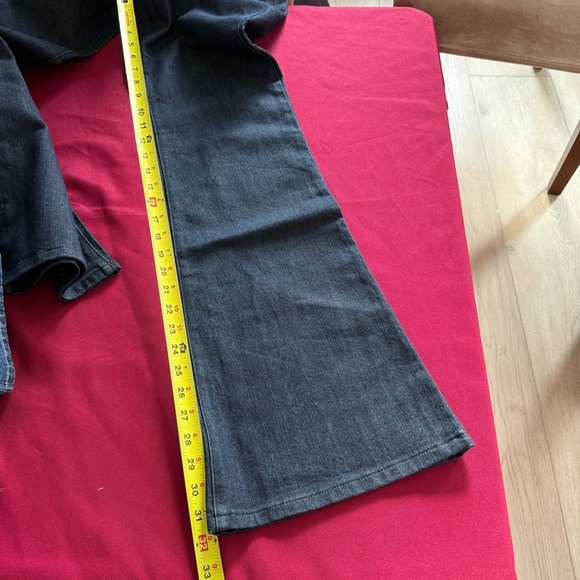 Michael Kors Women’s‎ Button Fly Selma Flare Indigo High-Waist Flare Jean Size 6 - Picture 5 of 11